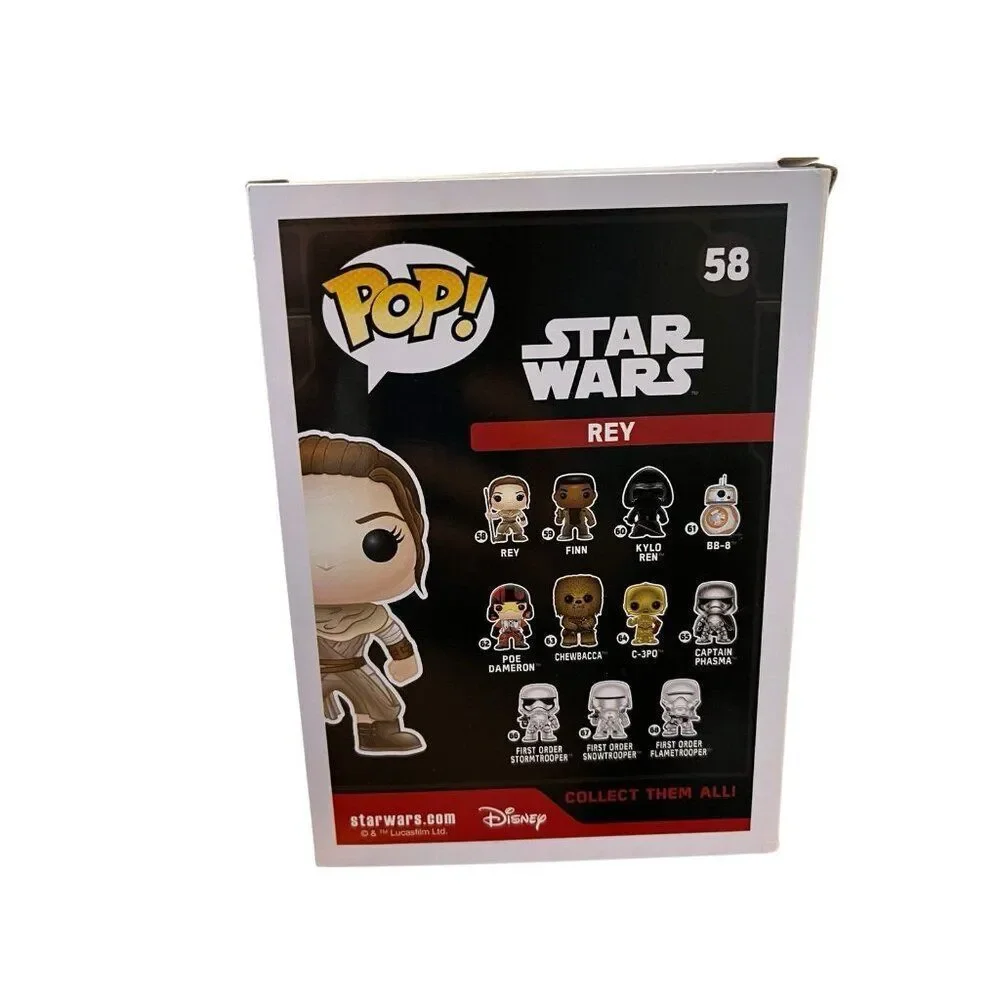 Funko Pop! Disney Star Wars Rey 58 Vinyl Figure Bobblehead Force Awakens NIB